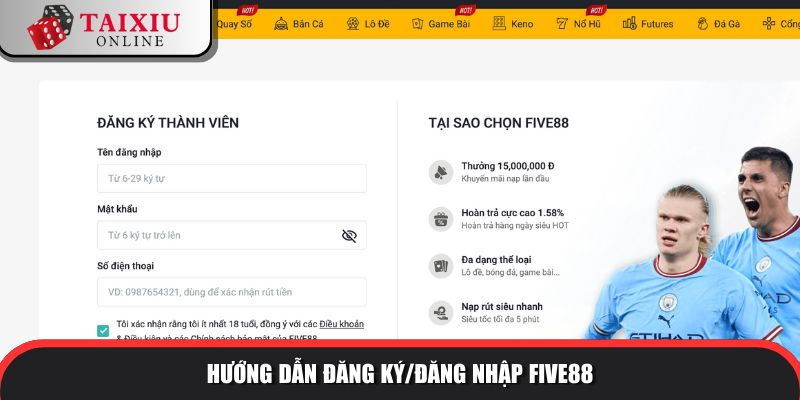 Đăng ký hội viên nhà cái tài xỉu uy tín